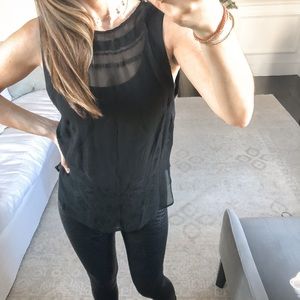 Twelfth Street by Cynthia Vincent Black Blouse SzS